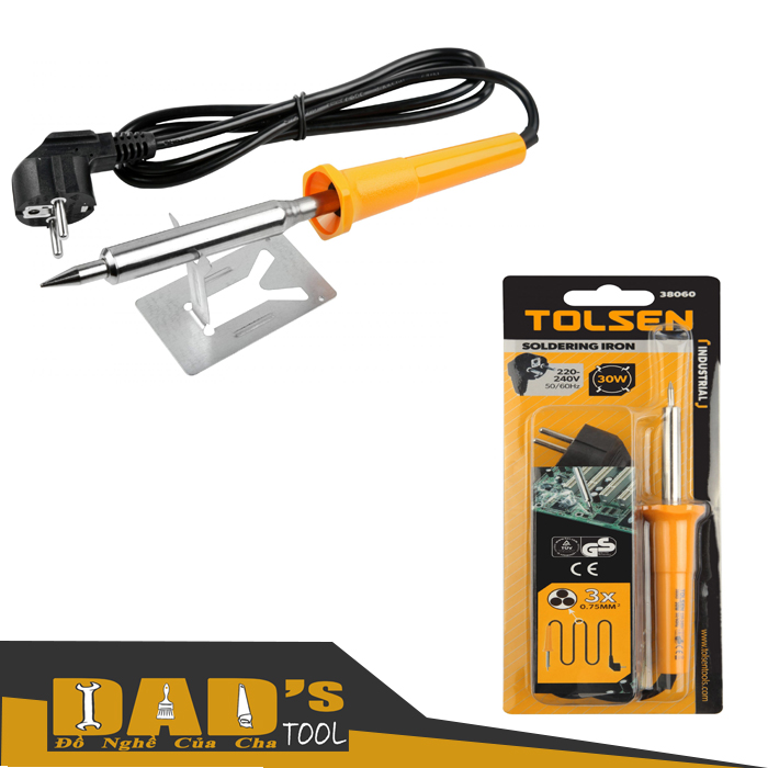 Mỏ hàn chì điện 30/60/100w - tolsen 38060/62/64