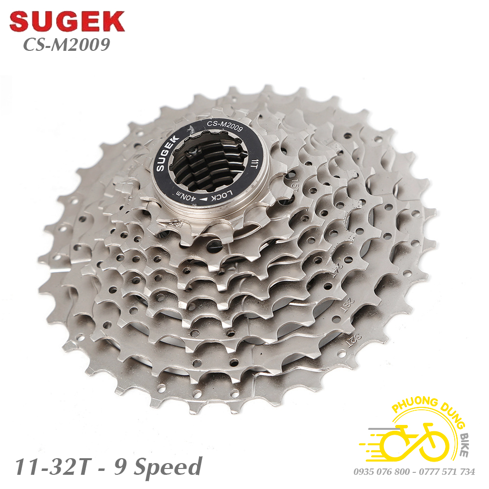 Líp thả líp 9 xe đạp SUGEK CS-M2009 11-32T