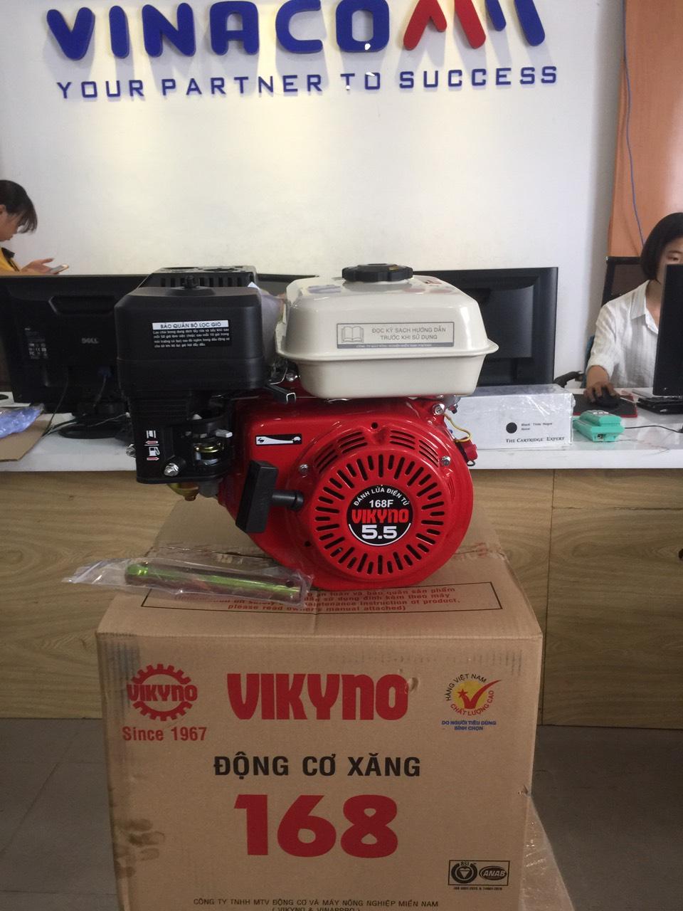 [HCM]Động cơ xăng Vikyno 168F (5.5HP) (Khuyến Mãi tặng kèm) Động cơ 4 kỳ Tiêu hao nhiên liệu thấp Chạy êm bền bỉ Gọn hệ thống giật nổ dễ dàng chỉ cần một cú giật nhẹ là máy khởi động.