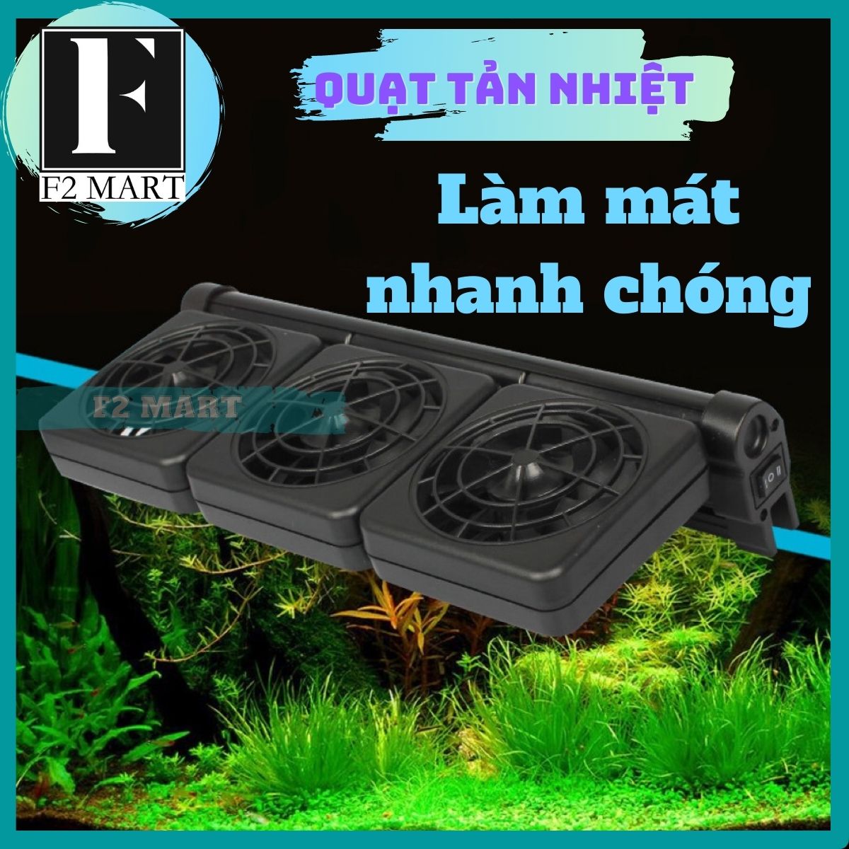 Quạt tản nhiệt bể cá cooling fan ww-f-quạt làm mát bể cá, hồ cá, hồ thuỷ sinh