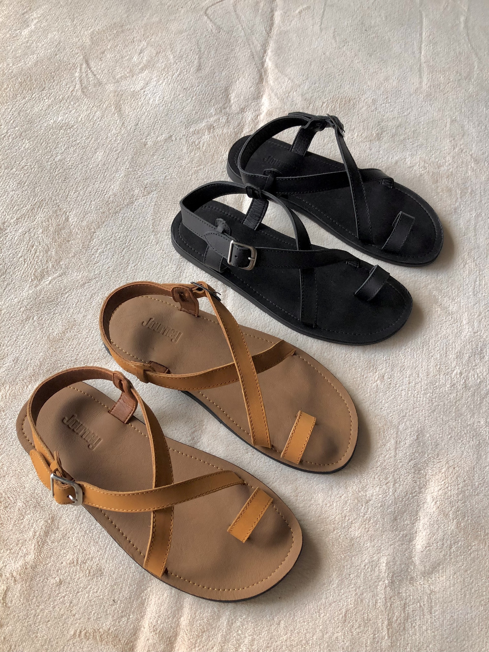 Sandal Nam Nữ JOURNEY Xỏ Ngón Chất Liệu Da Cao Cấp