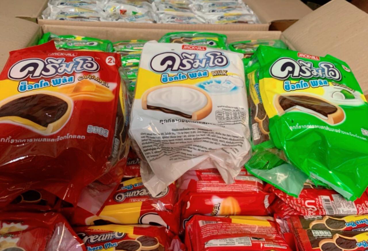 Bánh quy cream-o thái lan choco plus 24 gói 432g