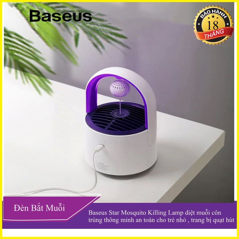 Đèn Bắt Muỗi Côn Trùng Baseus USB Light Electric Anti Mosquito Killer Lamp DH-MWK11 phân phối bởi baseusstore