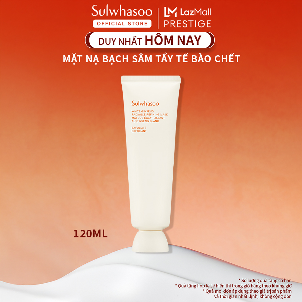 Mặt Nạ Tế Bào Chết Từ Nhân Sâm Trắng Sulwhasoo White Ginseng Radiance Refining Mask 120ml