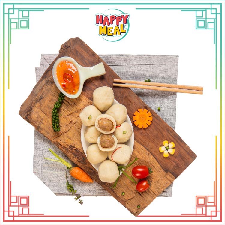 Cá viên nhân thịt gà Happy Meal - La Colline thực phẩm tươi ngon, đóng gói tiện lợi, dùng chiên, nướng, lẩu