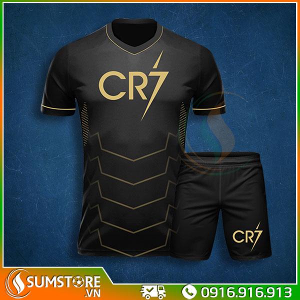 [HCM]Đồ Thể Thao Bóng Đá Đẹp - Áo Đấu CR7 Đen