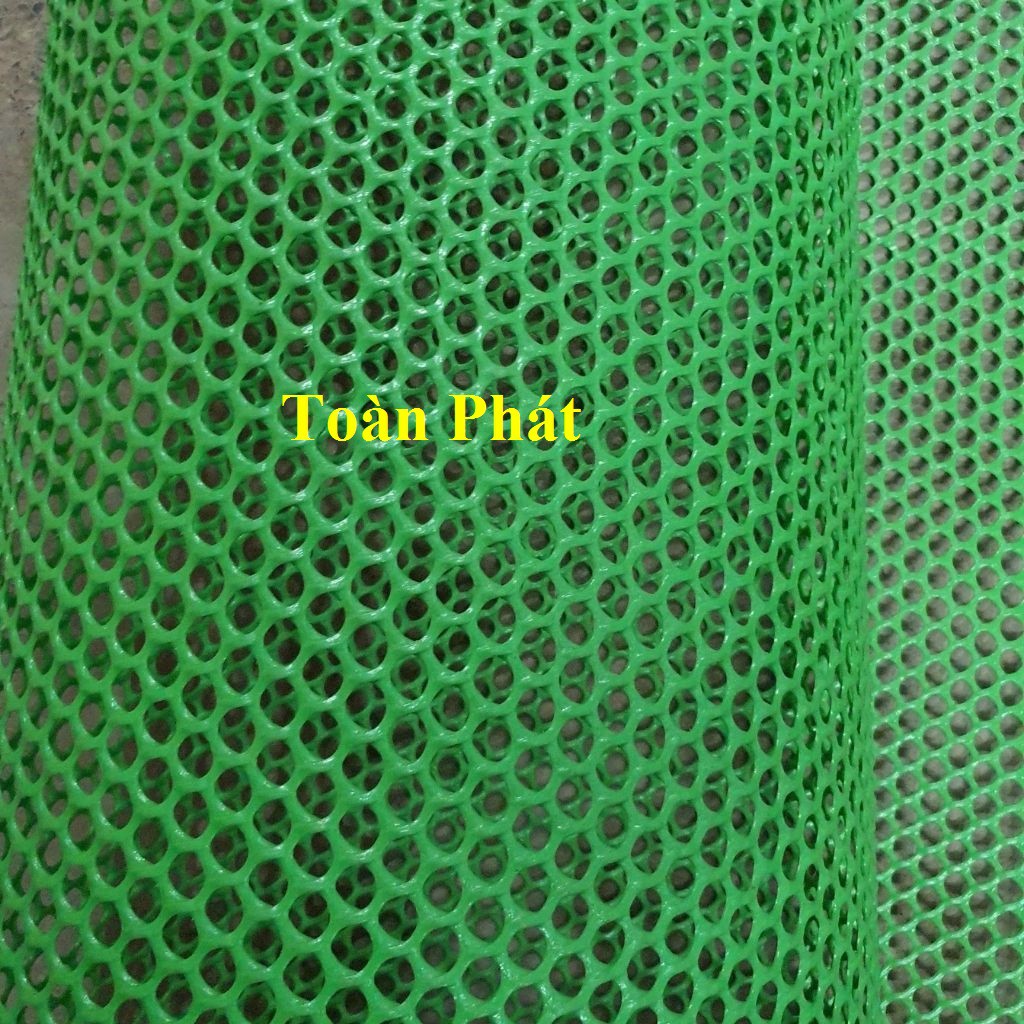  Khổ cao 0.5m 1m 1,2m 1.5m  Lưới nhựa lót sàn màu Xanh   mắt lỗ 1cm 2cm  nuôi gà vịt làm chuồng trại nuôi thú làm hàng rào 