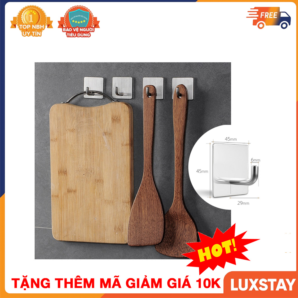 Móc Inox SUS304 đơn dán tường sử dụng Keo 3M Móc treo quần áo khăn tắm tiện ích gia đình - LUMLL02