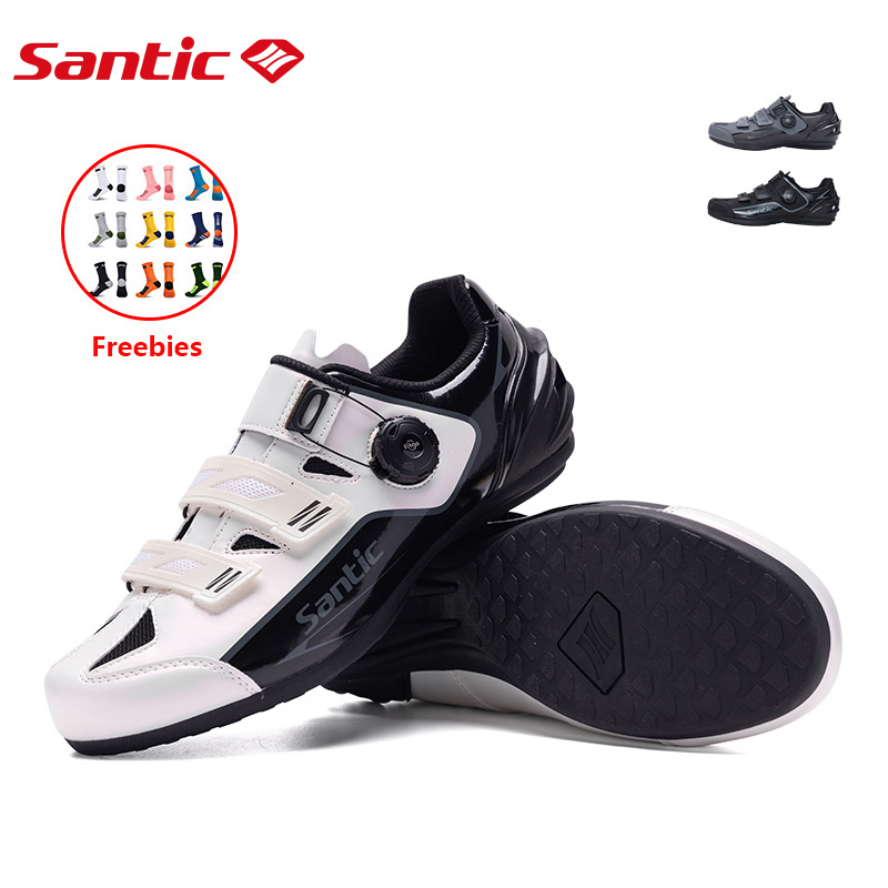 Santic Giày Đạp Xe Nam Không Khóa Giày Đạp Xe Đường Nữ MTB Thoáng Khí Giày Đạp Xe Không Gắn Khóa WS23042