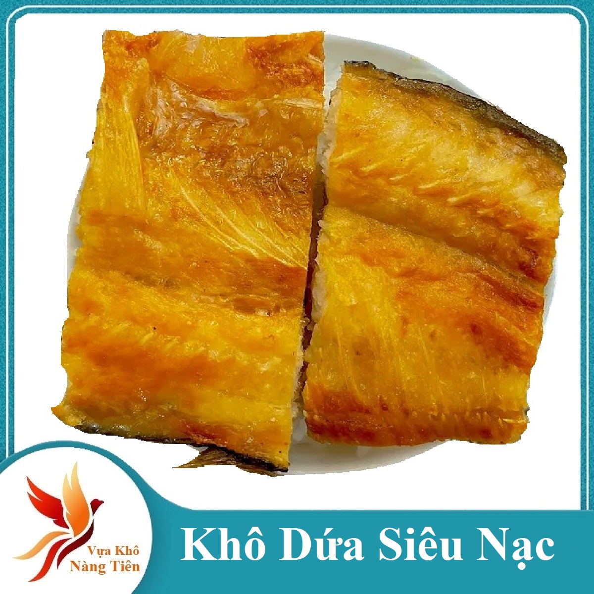 1 KG KHÔ CÁ DỨA PHI LÊ CHÍNH HIỆU CẦN GIỜ-chiên giòn ăn kèm với cơm nóng hoặc cơm cháy.