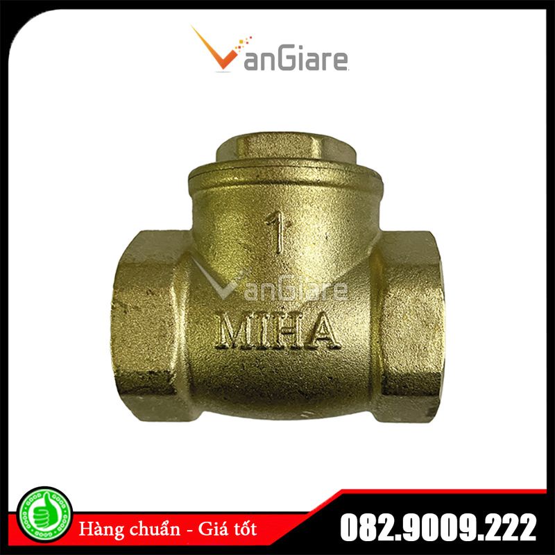 Van nước 1 chiều lá lật đồng thau minh hòa mi miha mvb ren phi 21 27 34 42