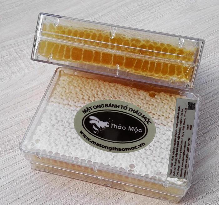 [HCM]Mật Ong Bánh Tổ Thảo Mộc Hộp 600gr Loại Hoa Rừng Honeycomb