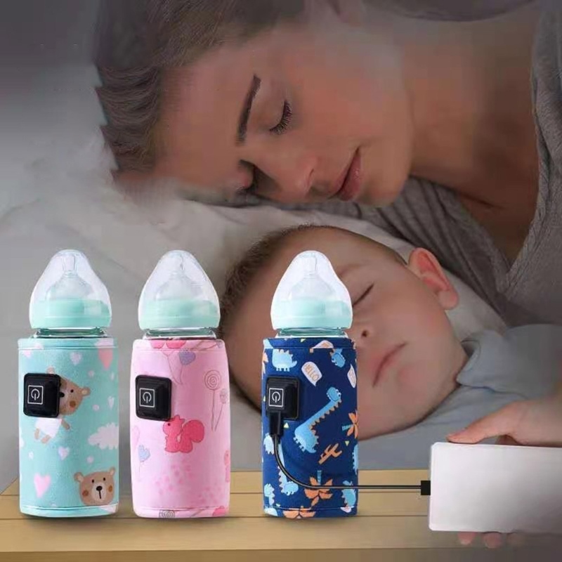 cw Portable Usb Baby Bottle Warmer Travel Milk Thermostat