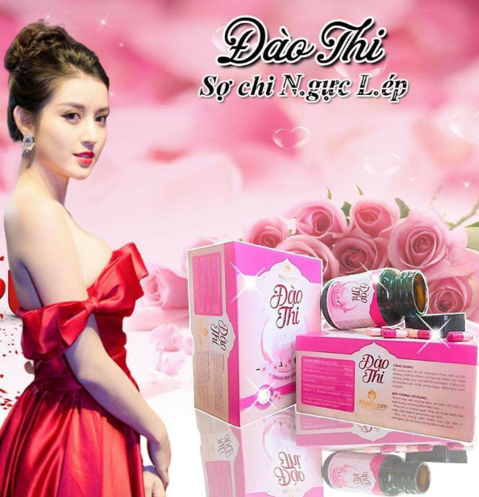Viên uống nở ngực đào thi 40 viên - tăng kích thước vòng một săn chắc, tự nhiên