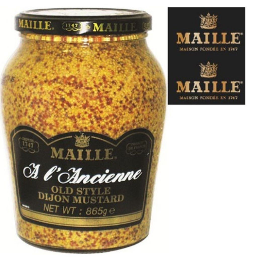Mù Tạt Nguyên Hạt Maille 865gr/ Whole Grain Mustard - France
