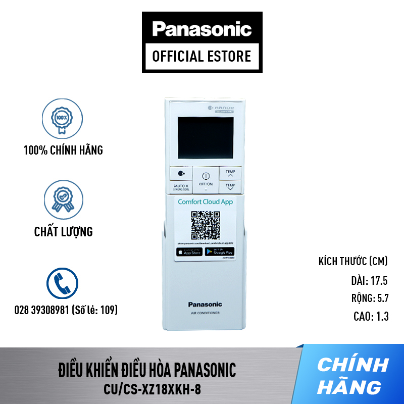 Điều khiển điều hòa panasonic model cs-xz9xkh-8 cs-xz12xkh-8 cs-xz18xkh-8 cs-xz24xkh-8 - remote máy lạnh panasonic