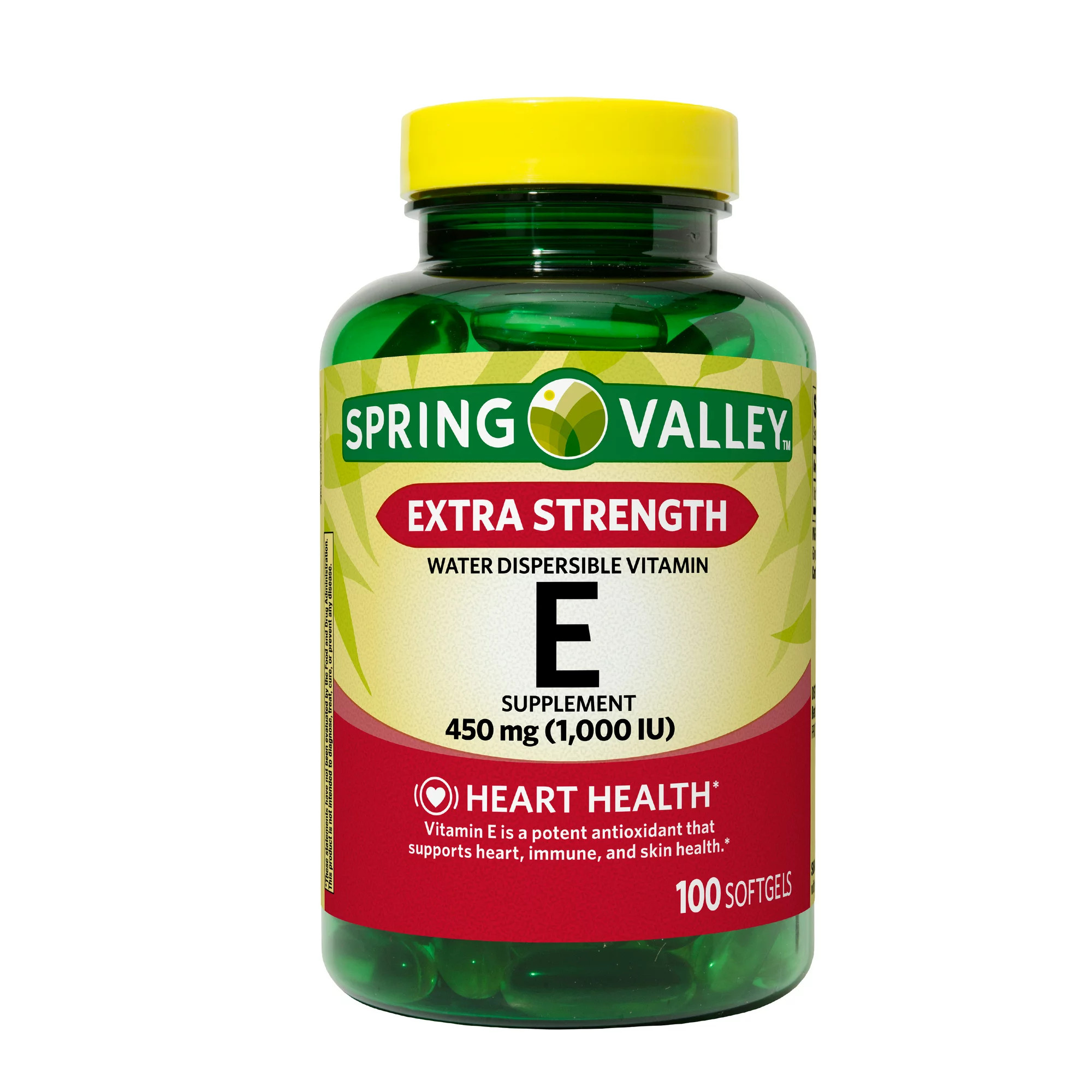 Viên Uống Spring Valley Extra Strength Vitamin E 450mg 100 viên