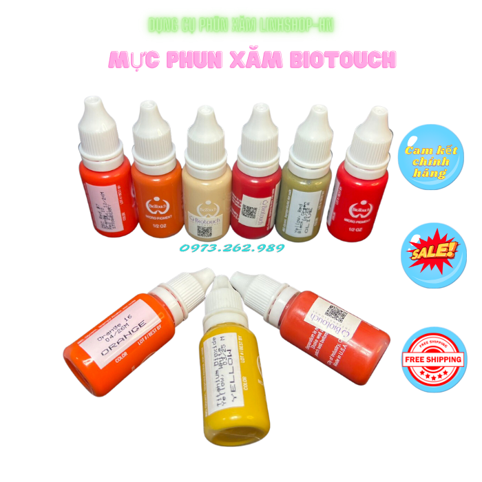 Mực Biotouch cam kết chính hãng, mực phun xăm / linhshop-hn