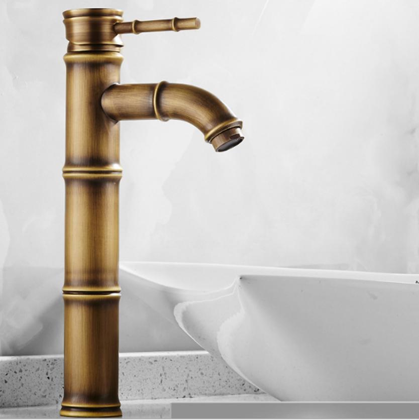 Vòi Lavabo cao giả cổ nóng lạnh cao cấp