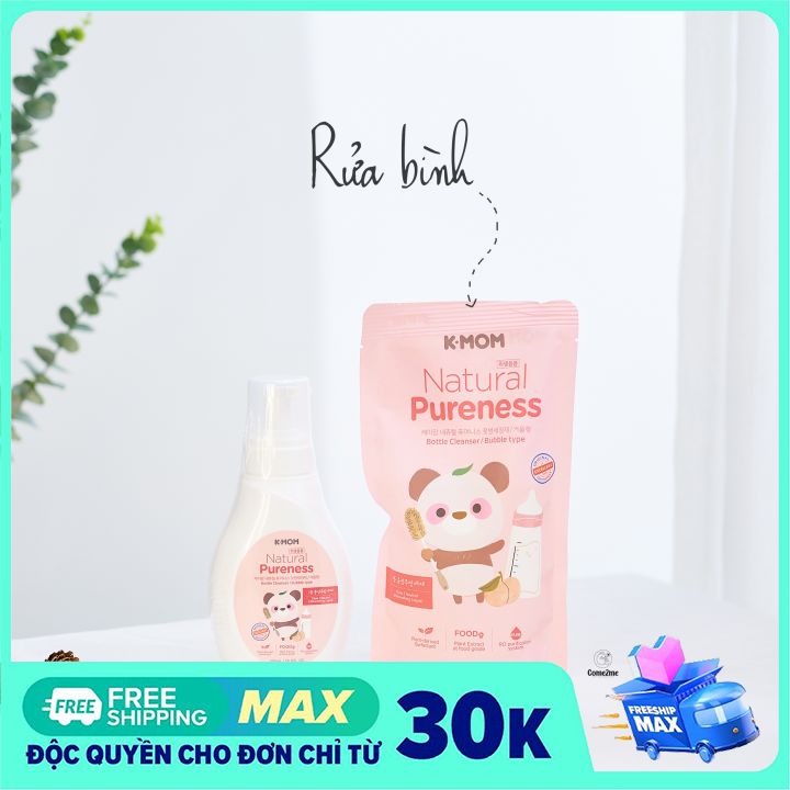 Nước rửa bình & rau quả hữu cơ k-mom hàn quốc