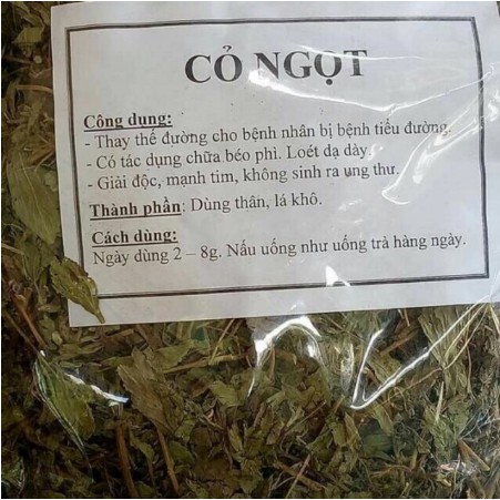 Trà cỏ ngọt sấy khô 100gram loại thượng hạng