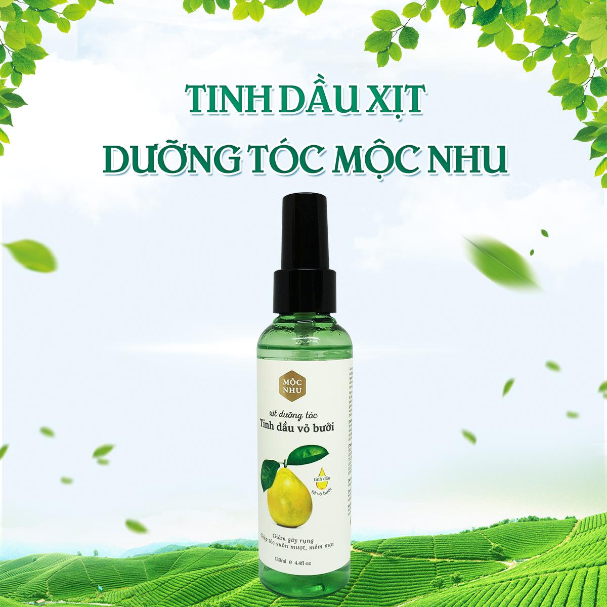 [HCM]Xịt Tóc Tinh Dầu Bưởi Mộc Nhu 130ml kích thích mọc tóc