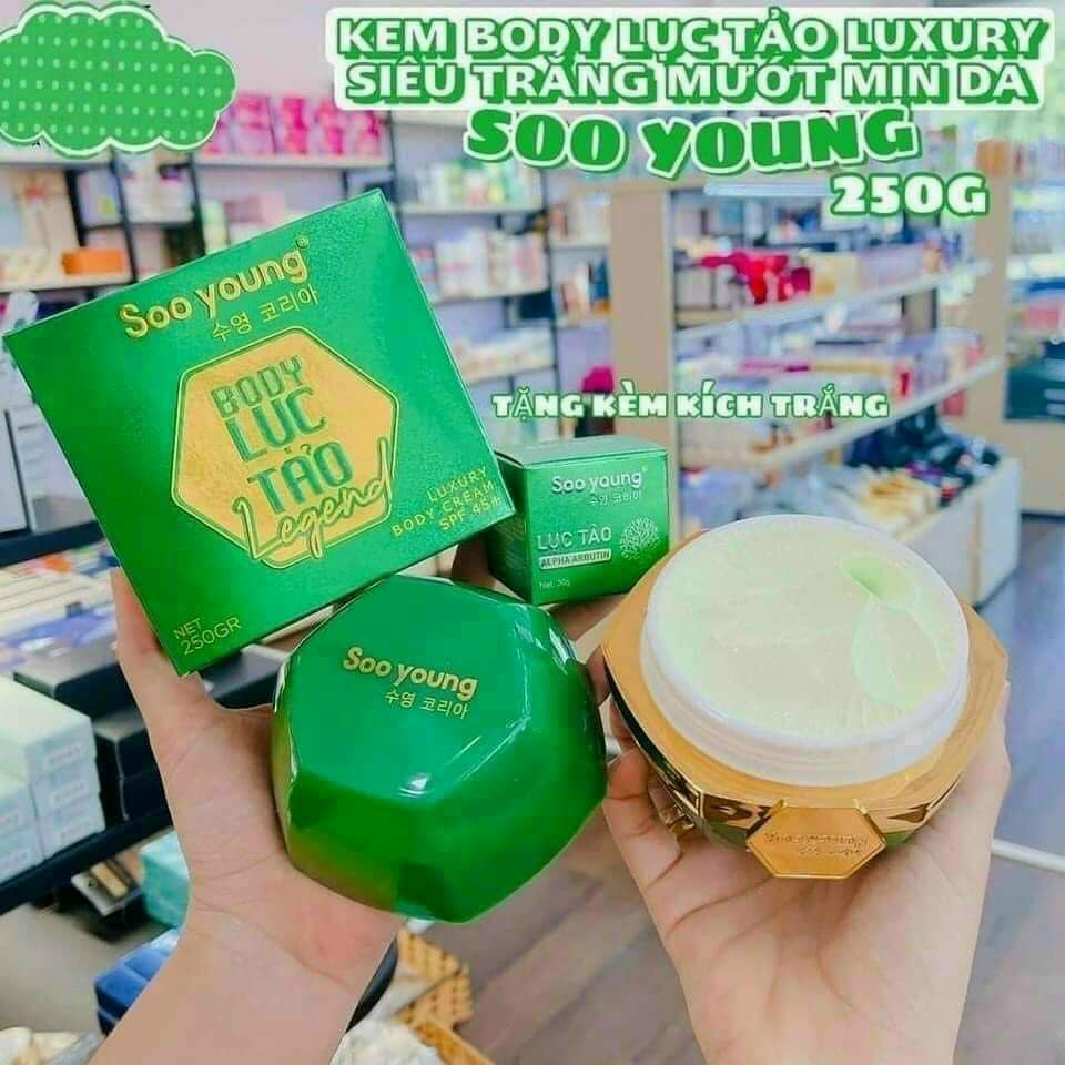 Combo Kem body Lục Tảo Legend 250gr + Kích trắng Lục tảo 30gr - Hàng chính hãng