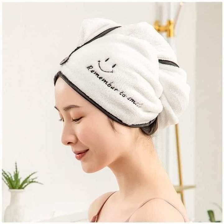 Khăn quấn ủ tóc siêu thấm hút nhanh khô