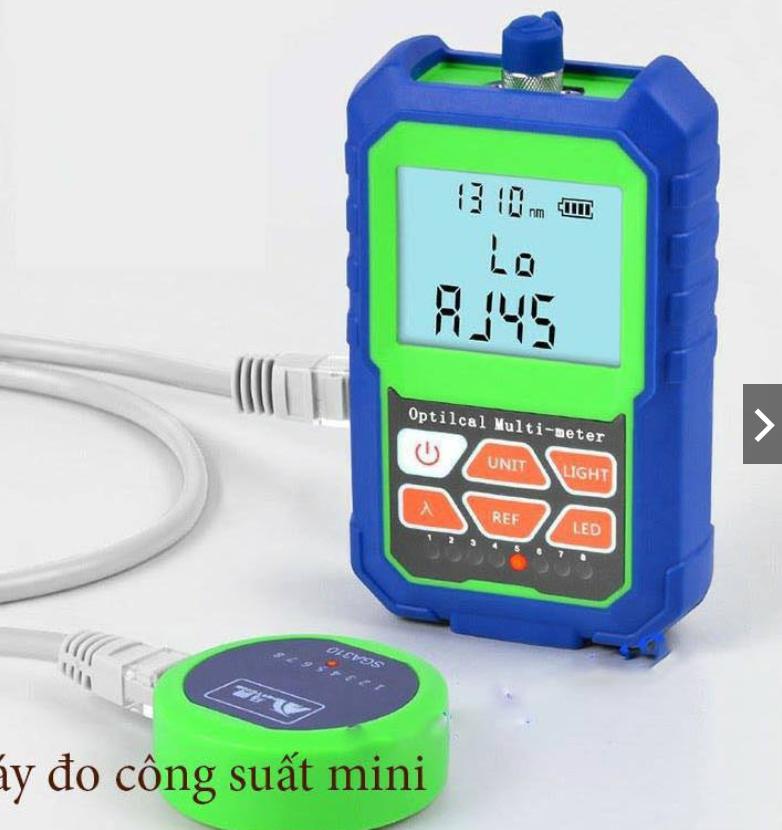 Máy đo công suất quang mini kèm test mạng j45 - mini