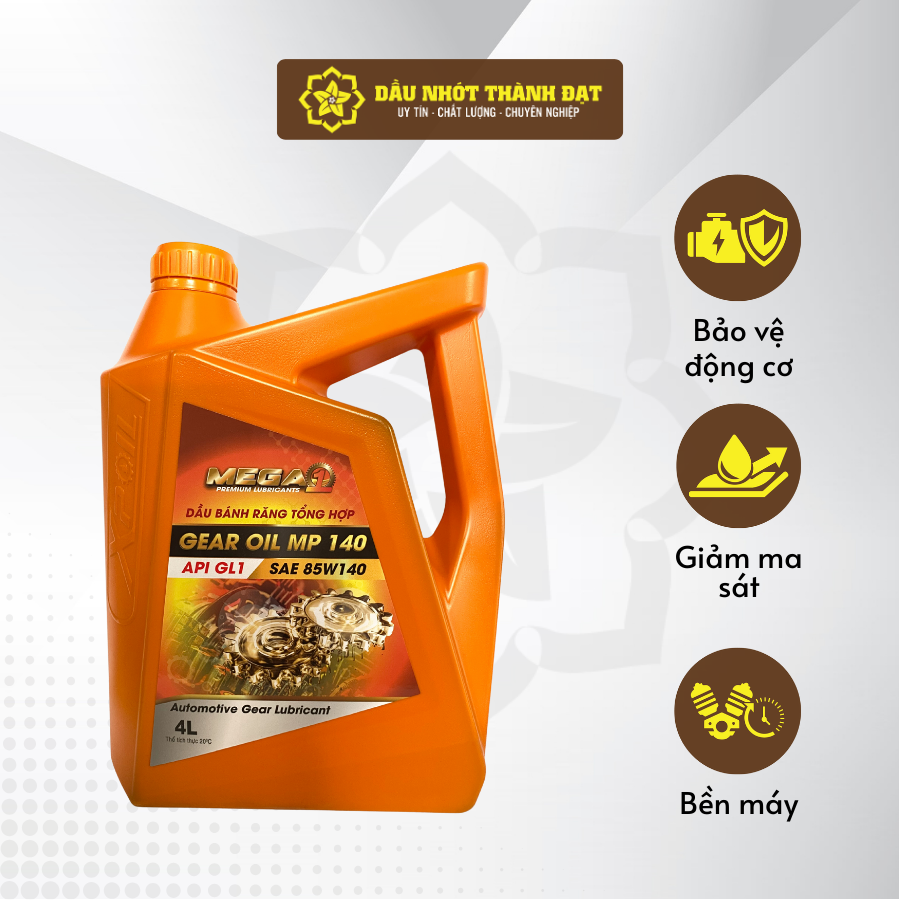 Mega Gear Oil Mp 140 Gl1 85W140 4L Transmission Oil Giá 332,706 Đồng*Miễn phí vận chuyển