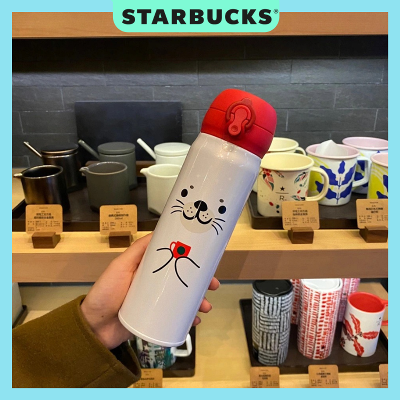 Bình giữ nhiệt STARBUCKS X THERMOS nắp đỏ Dung tích 500ml