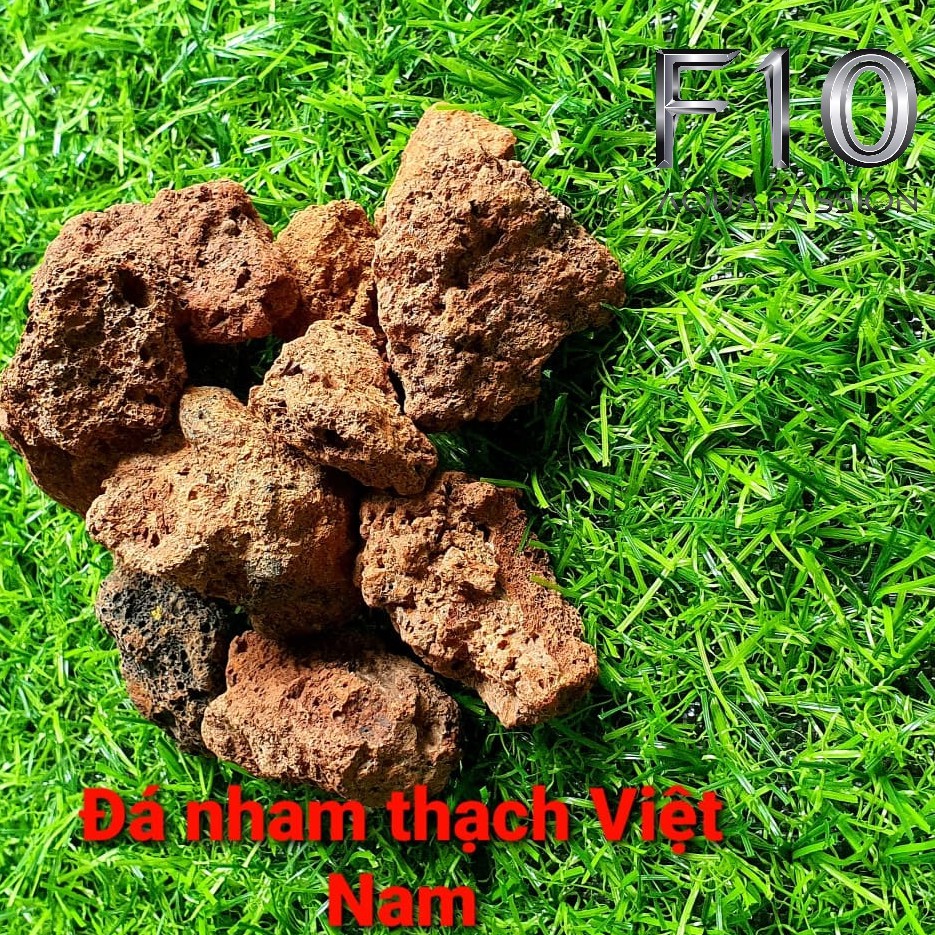 Đá nham thạch đỏ 100gr vật liệu lọc nước hồ cá