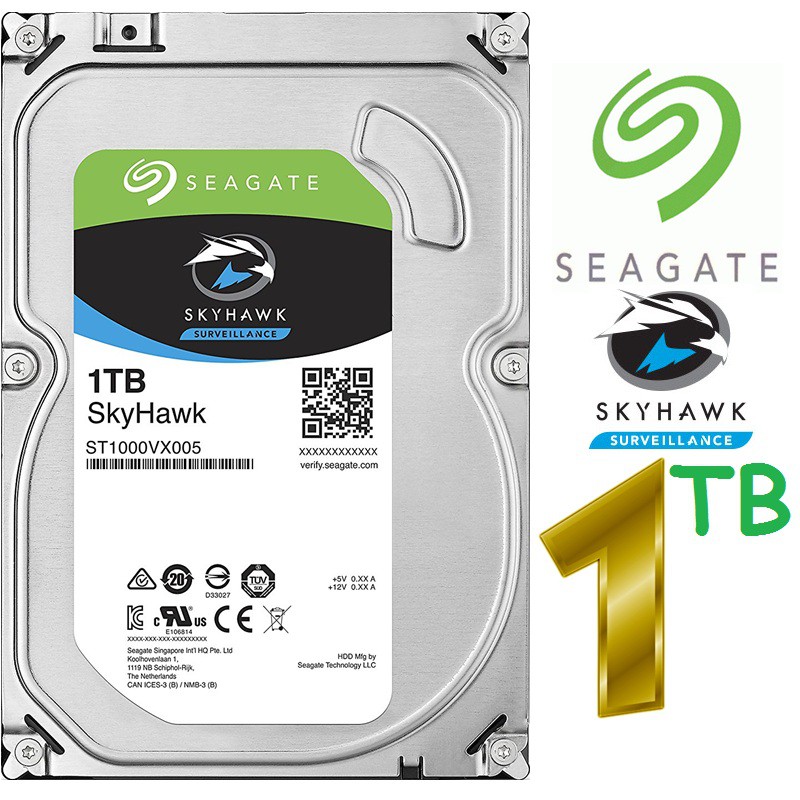 Ổ cứng chuyên dụng cho camera máy tính seagate skyhawk 1tb 2tb 3tb 4tb 6tb 8tb 10tb bảo hành 24 tháng