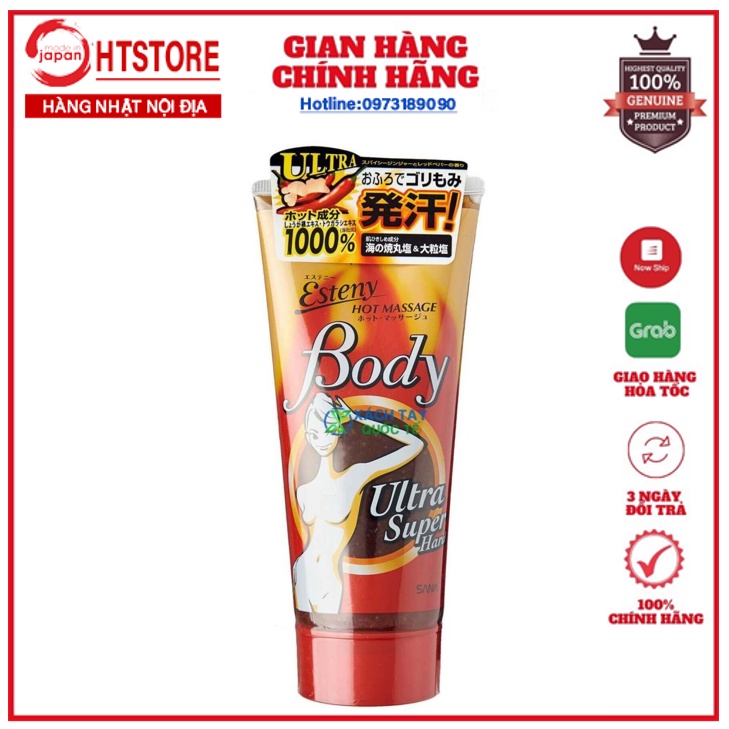 Kem tan mỡ bụng esteny hot massage body 240g của nhật bản