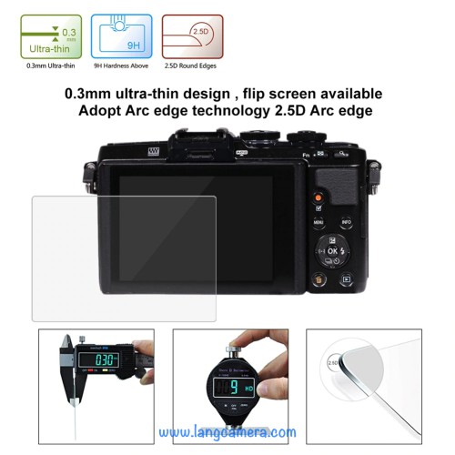 Cường lực lcd máy ảnh olympus - tặng hộp đựng thẻ nhớ