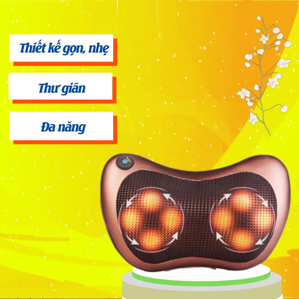 [Nhật][Hàn][Mỹ] Gối Massage Cao Cấp Chính Hãng Giá Rẻ ...Gối Massage Hồng Ngoại 8 Bi Magic Có Đảo Chiều - Máy Mát Xa Cao Cấp