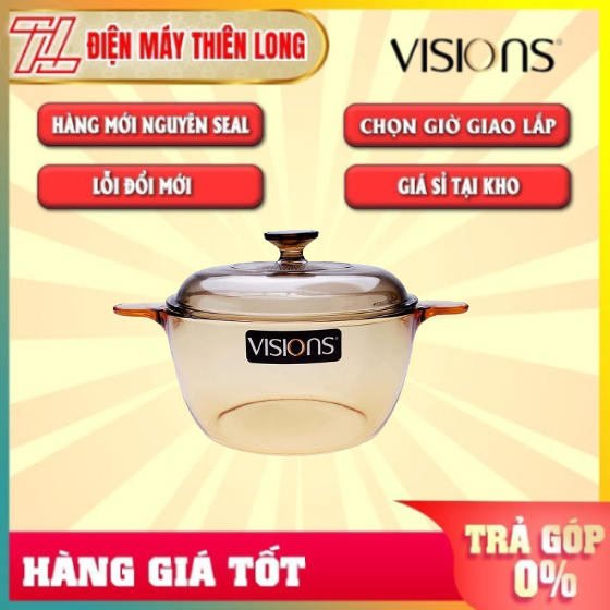 Nồi thủy tinh visions vs-3.5/cl1 3.5l - kích thước 22cmx10cm