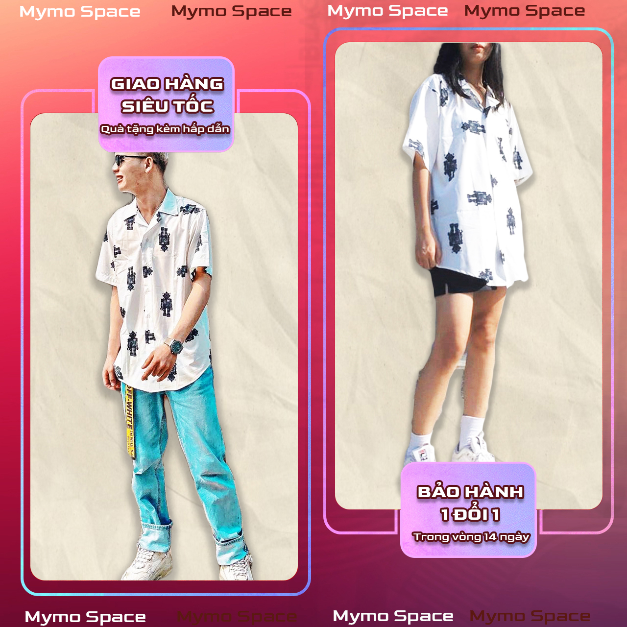 Áo Sơmi MANY ROBOT FULLTAG | Sơ Mi Lụa Mềm CNK 100% | CHUẨN CAO CẤP FORRM UNISEX 40-100KG