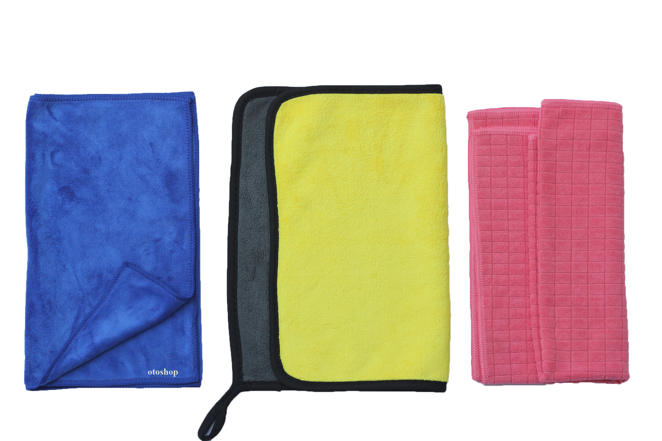 Bộ 3 khăn Microfiber lau xe chuyên dụng màu ngẫu nhiên