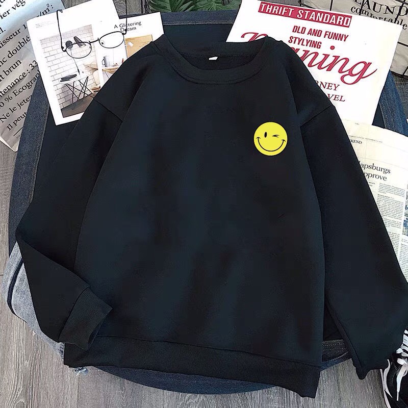 Áo hoodie nam nữ mặt cười siêu kute