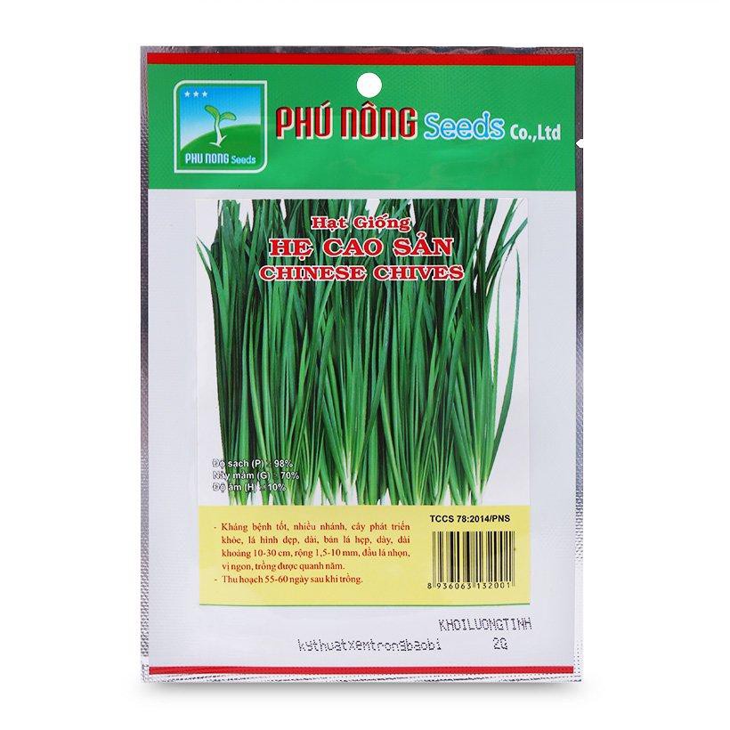 Hạt giống hẹ phú nông - gói 2g