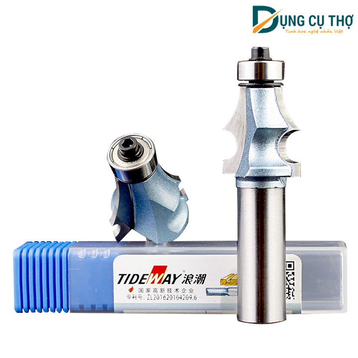 Mũi soi chỉ - mũi phay chỉ tơ - mũi phay chỉ đũa 6mm nhập khẩu Tideway cao cấp