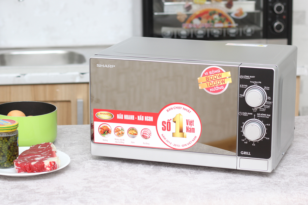 Lò vi sóng sharp có nướng r-g223vn - 20 lít