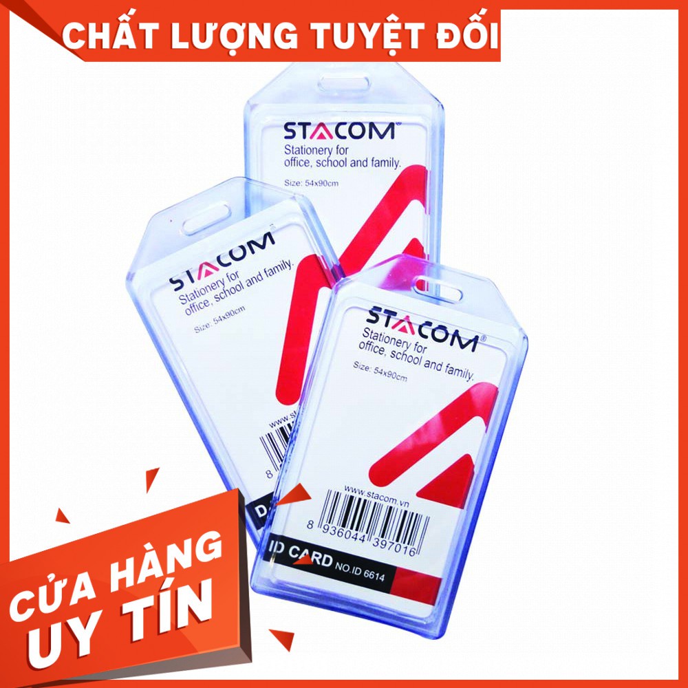 Thẻ đeo bảng tên khổ đứng stacom - id6614còn hàng