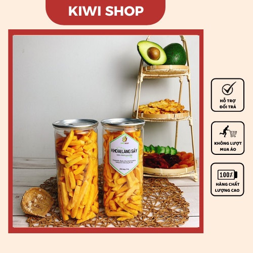 Khoai lang vàng sấy cọng 300g - ăn vặt kiwi shop