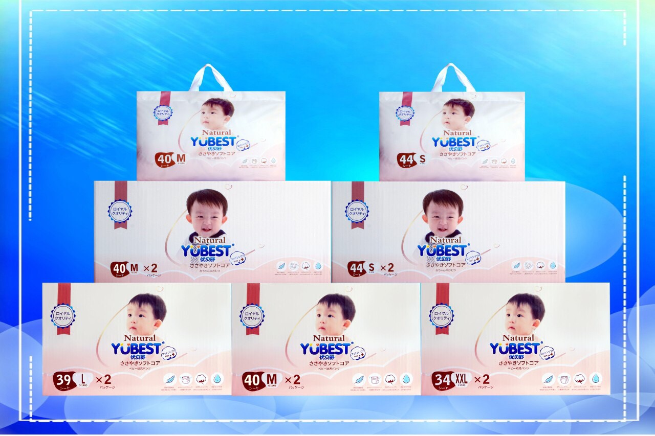 1 bịch Tã bỉm YUBEST NATURAL cao cấp dán/quần Size S44/M40-40/L39/XL36/XXL34