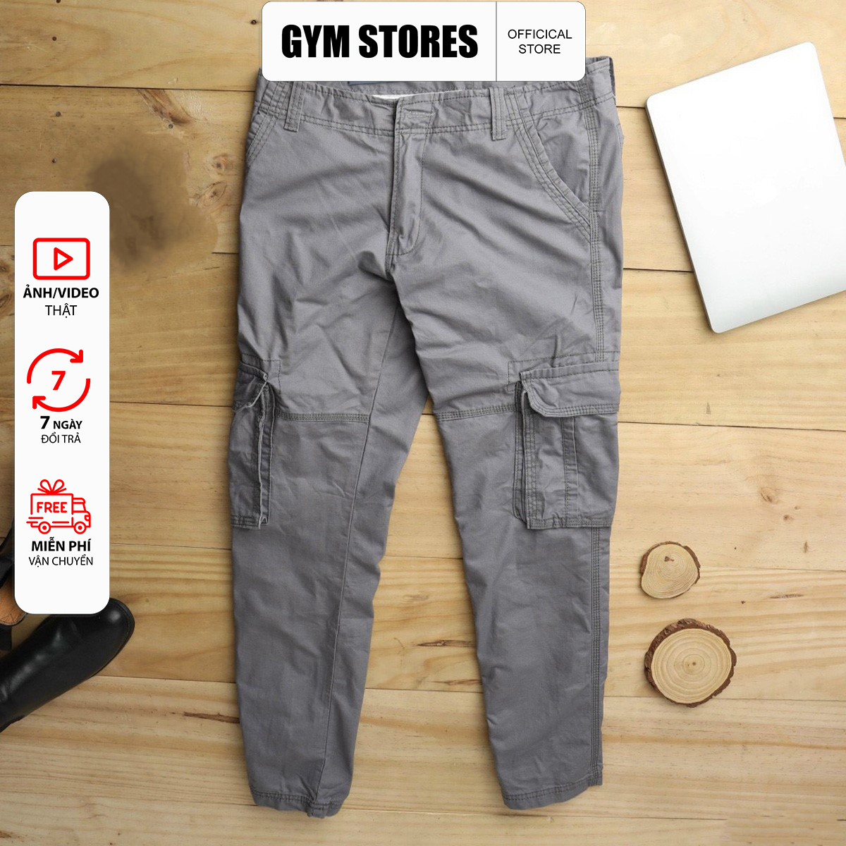 HCM QUẦN DÀI KAKI TÚI HỘP NAM NĂNG ĐỘNG THỜI TRANG GIÁ SĨ  hình thậT HD02