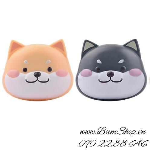 Khay gương đựng lens cún con siêu xinh