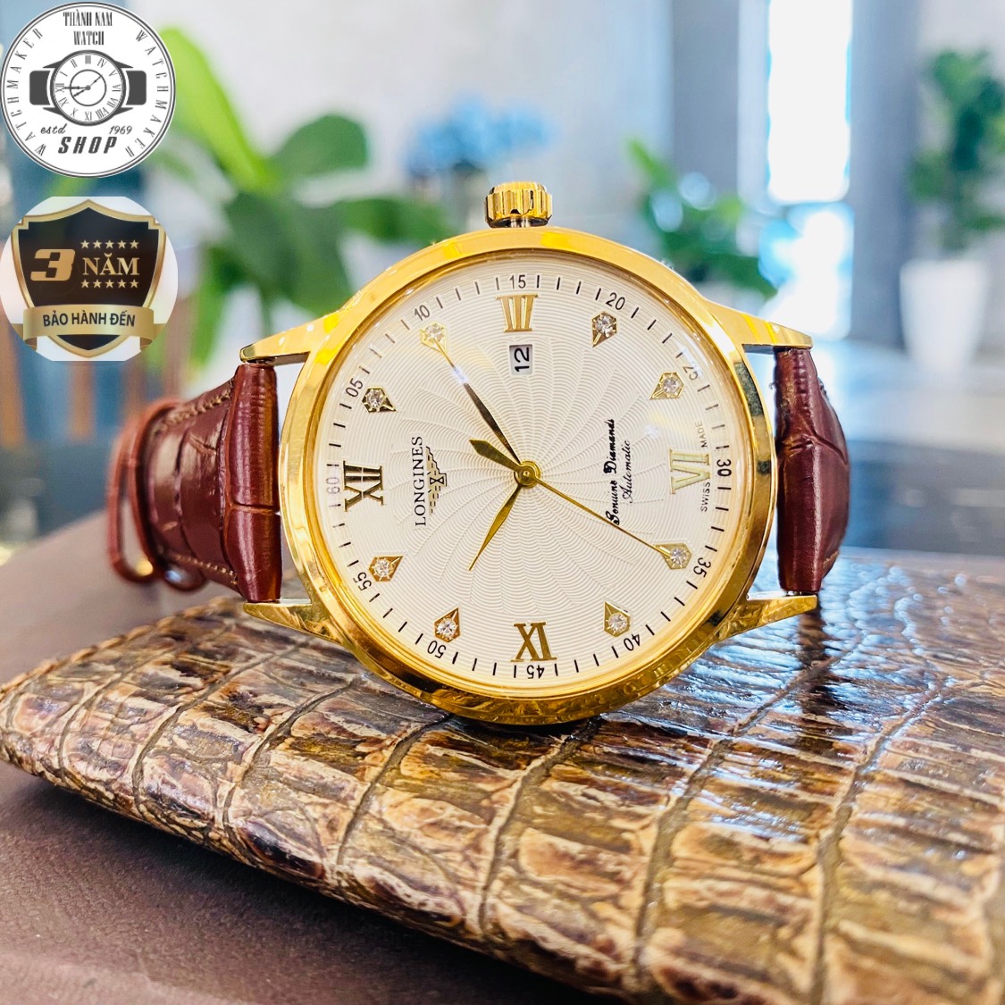 Đồng hồ nam log011, dây da siêu bền, đồng hồ nam chính hãng, đồng hồ nam chống nước, đồng hồ nam cao cấp, bảo hành toàn quốc 3 năm. đồng hồ thành nam 247