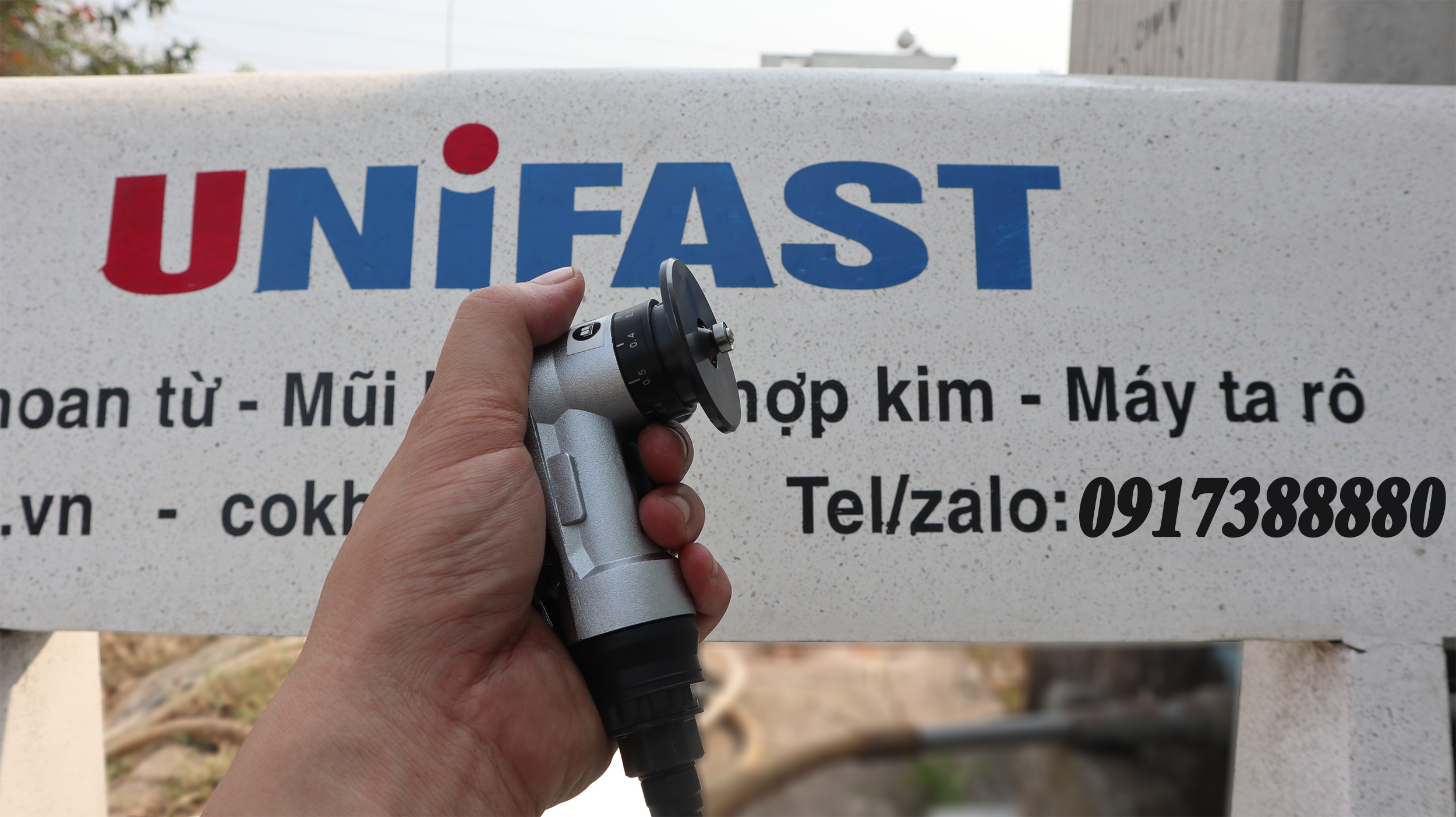 Máy vát mép cầm tay khí nén Unifast MAC-09